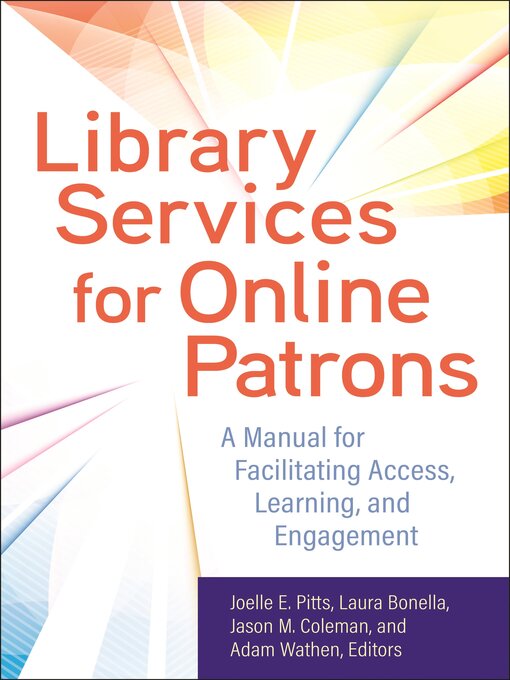 Title details for Library Services for Online Patrons by Joelle E. Pitts - Available